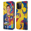 Pouzdro na mobil Apple Iphone 15 PRO MAX - HEAD CASE - FC Barcelona - Hráč Robert Lewandowski (Otevírací obal, kryt na mobil Apple Iphone 15 PRO MAX - Fotbalový klub FC BARCELONA útočník Lewandowski)