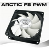 Arctic F8 PWM PST, 80x80x25 mm case fan with PWM control and PST cable AFACO-080P0-GBA01