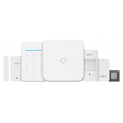 Alarm iGET SECURITY M4 WiFi, ovládání IP kamer a zásuvek, záloha GSM, Android, iOS SECURITY M4