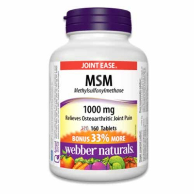 WEBBER NATURALS MSM 1000 mg 160 tbl.