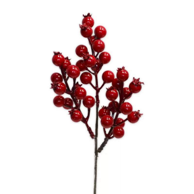 Lepaso Jeřabiny větvička pvc 28cm červená (561296)