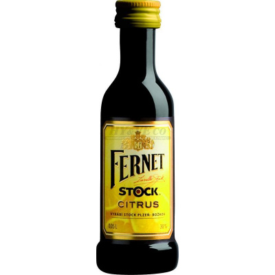 Fernet Stock Citrus 27% 0,05 l (holá láhev)