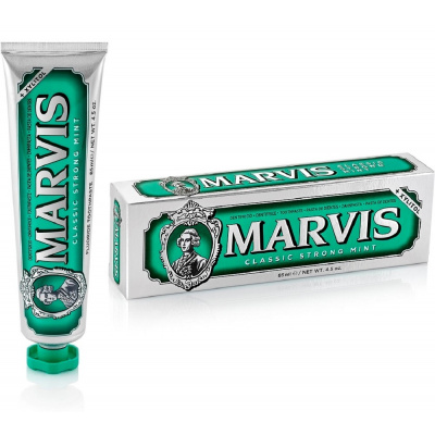 MARVIS, Fluoridová zubní pasta osvěžující zubní pasta s fluoridem Classic Strong Mint 85ml