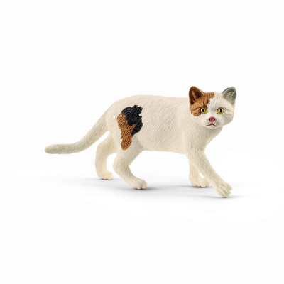 Schleich 13894 Americká kočka krátkosrstá (Figurky a zvířátka Schleich 16394 - Americká krátkosrstá kočka ze Schleich® Farm World je jedním z nejoblíbenějších kočičích plemen)