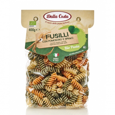 BIO Fusilli TRICOLORE 400 g Dalla Costa