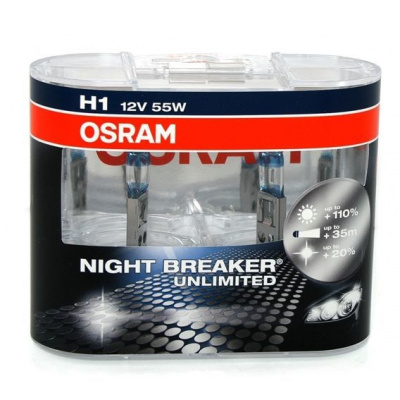 Žárovky OSRAM NIGHT BREAKER UNLIMITED H1 12V 55W