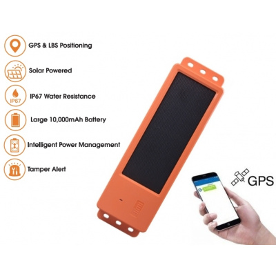 Profio GPS S11 - GPS lokalizátor se solárním IPX7 panelem - GPS a LBS + WiFi