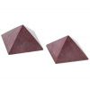 TML a.s. Šungit pyramida malinový kvarcit 4x4cm