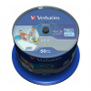 VERBATIM BD-R Blu-Ray SL DataLife 25GB/ 6x/ printable/ 50pack/ spindle (43812)