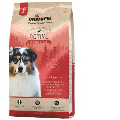 Chicopee Classic Nature Active Chicken & Rice 15 kg