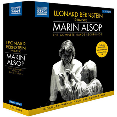 Leonard Bernstein: Marin Alsop Complete Naxos Recordings (8CD+DVD) ( Berio, Luciano; Bernstein, Leonard; Corigliano Jr., John; Druckman, Jacob; Foss, Lukas; Kirchner, Leon; Ramin, Sid; Schuman, Willia