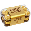 Ferrero Rocher 200g - 16ks (Oplatky s polevou z mléčné čokolády a drcenými lískovými oříšky, s náplní a celými lískovými oříšky.)