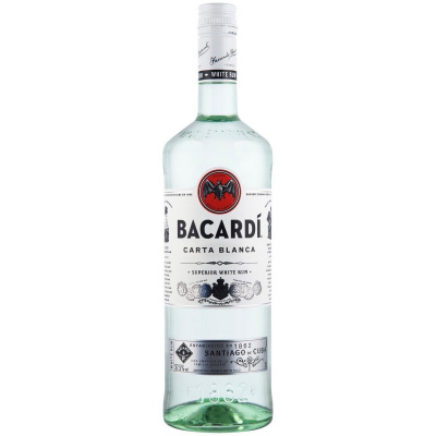 Bacardi Carta Blanca 1 l 37,5% (holá láhev)