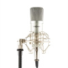 OneConcept Mic-700, stříbrný, studiový mikrofon, Ø 34 mm, univerzální, pavouk, ochrana před větrem, XLR (HKMIC-Mic-700, sl)