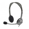 Logitech Stereo Headset H110 / sluchátka s mikrofonem / stříbrné (981-000271)
