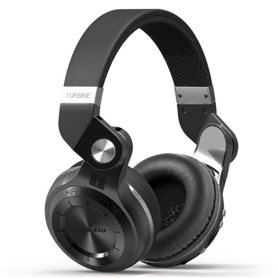 Bluedio bezdrátová sluchátka s MP3 a rádiem Turbine T2 Plus Barva: Černá
