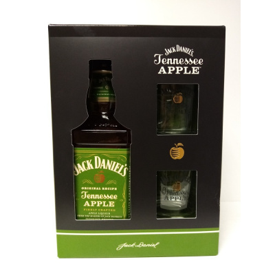 Jack Daniel´s Tennessee Apple 35% 0,7 l + 2x sklenička