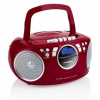 Radiomagnetofon Hyundai TRC 788 AU3RS s CD/MP3/USB, červená/stříbrná
