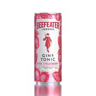 Beefeater Pink&Tonic 4,9% 0,25l (holá láhev)