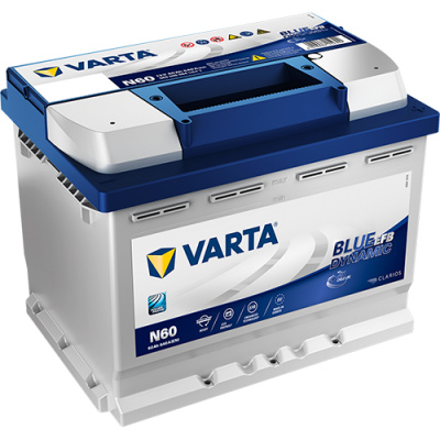 Autobaterie Varta Blue Dynamic EFB 12V 60Ah 640A, 560 500 064, N60