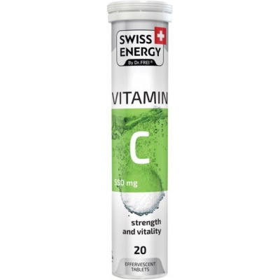 Swiss Energy VITAMÍN C 550 mg - pro sílu a vitalitu 20 šumivých tablet