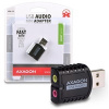 AXAGON ADA-10, USB 2.0 - externí zvuková karta MINI, 48kHz/16-bit stereo, vstup USB-A