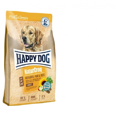 Happy Dog NaturCroq Geflügel Pur & Reis 4 kg