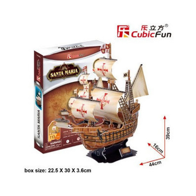 CubicFun - Puzzle 3D Santa Maria - 113 dílků