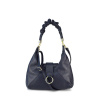 Menší stylová tmavě modrá kožená kabelka přes rameno Palomi VERA PELLE 26321