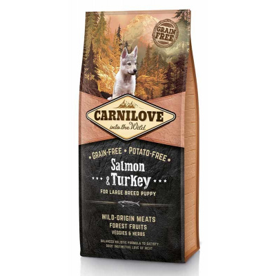 Carnilove Salmon & Turkey for Large Breed PUPPIES 4 kg