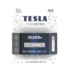 TESLA SILVER+ AAA (LR03) 4ks Baterie, alkalická, 1,5V, AAA, LR03, 4ks, blister 13030420