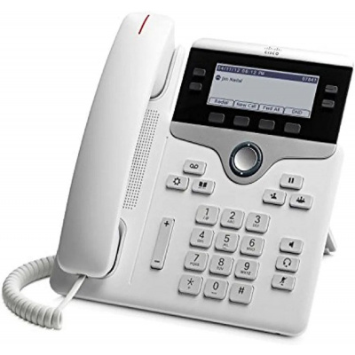 Cisco UC Phone 7841 bezpečná a mimořádně cenově výhodná hlasová komunikace pro malé i velké firmy Bílá