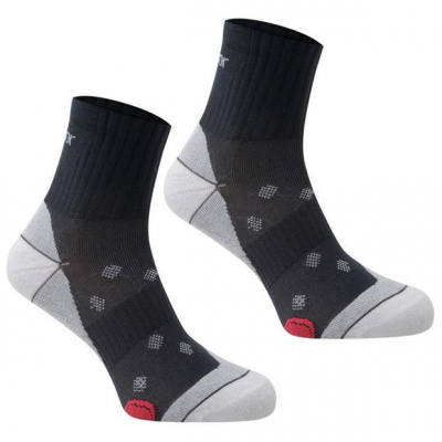 Karrimor 2 pack Running Socks Ladies Mid Grey Ladies4-8