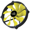 Akasa ventilátor Viper R 14cm, AK-FN073, 4pin, PWM s SSC technologií, černo-žlutý