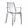 Scab Plastová židle VANITY s područkami Barva plastu Scab Transparentní kouřová 2654