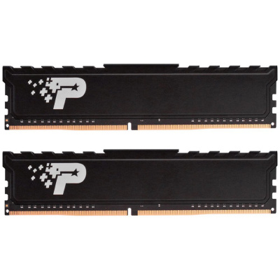 PATRIOT Signature Premium Line 16GB DDR4 2666MHz / DIMM / CL19 / 1,2V / Heat Shield / KIT 2x 8GB, PSP416G2666KH1