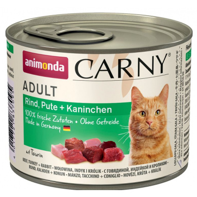 Animonda Carny Adult hovězí, krůta & králík 200g