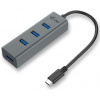 i-tec USB HUB 3.1 Type C METAL/ 4 porty/ USB 3.0/ šedý (C31HUBMETAL403)