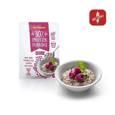 Nutrend Protein Porridge proteinová ovesná kaše balení 50 g příchuť malina