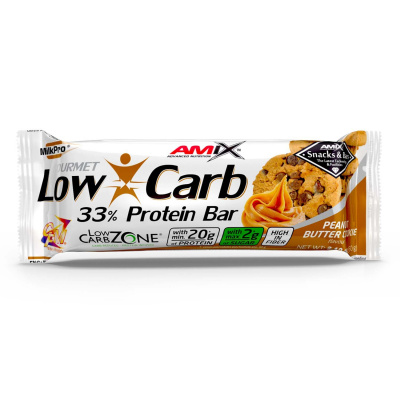 Amix Low-Carb 33% Protein Bar Peanut Butter Cookies, 60g