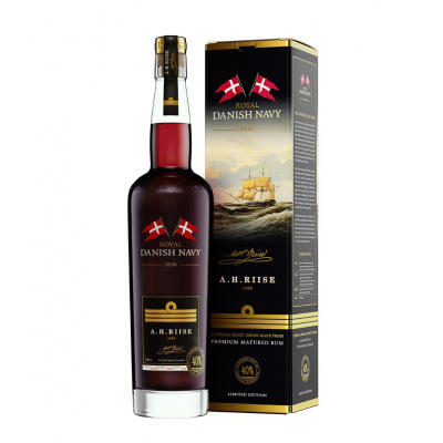 A.H.Riise Royal Danish Navy Rum 40% 0,7l (karton)