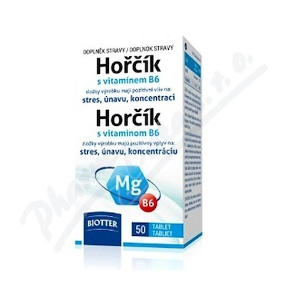 Biotter Hořčík 125 mg s Vitamínem B6 50 tablet
