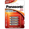 PANASONIC Alkalické baterie Pro Power LR03PPG/4BP AAA 1,5V (Blistr 4ks)