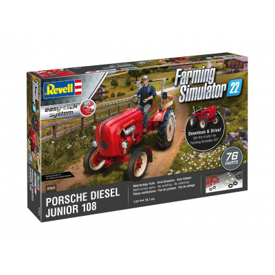 Revell EasyClick traktor 07823 - Porsche Junior 108 (Farming Simulator Edition) (1:24) - 18-07823 - expresní doprava