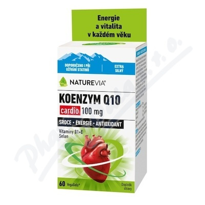 Swiss NatureVia Koenzym Q10 Forte 100 mg 60 kapslí