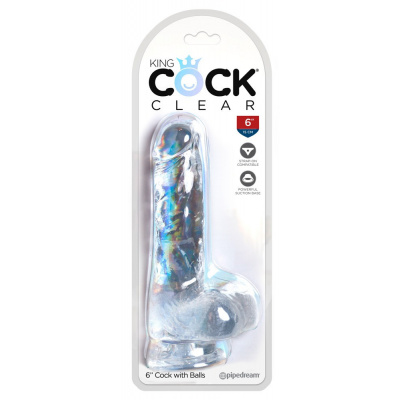 Pipedream King Cock 6" Cock with Balls Tan