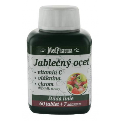 MedPharma Jablečný ocet Vitamín C vláknina chrom 107 tablet