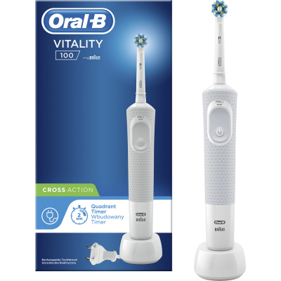 Oral B Oral B Vitality 100 Cross Action- Oscilačná Zubní kartáček Zubní kartáček pre všetkých