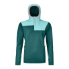 Mikina Ortovox Fleece Plus Anorak W pacific green|M + sleva 3% při registraci