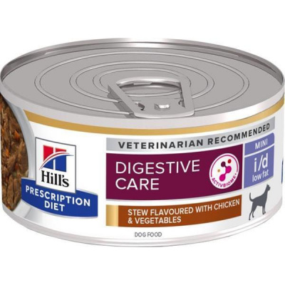 Hill´s Pet Nutrition, Inc. Hill's Prescription Diet Canine Stew i/d Low Fat s kuřetem, rýžou a zeleninou Mini - konzerva 156g